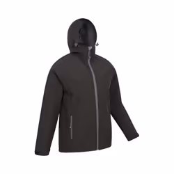 Mountain Warehouse Mens Exodus Waterproof Soft Shell Jacket - XL, Black