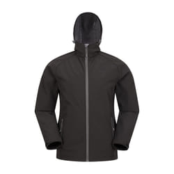 Mountain Warehouse Mens Exodus Waterproof Soft Shell Jacket - S, Black