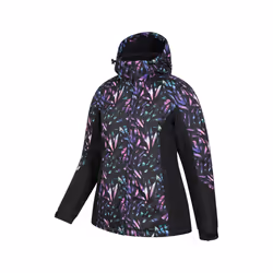 Mountain Warehouse Womens/Ladies Dawn II Kaleidoscope Ski Jacket - 12 UK, Black/Teal
