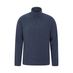 Mountain Warehouse Mens Camber II Half Zip Fleece Top - L, Navy