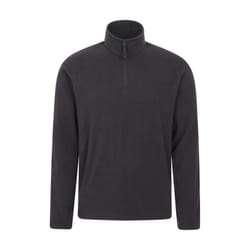 Mountain Warehouse Mens Camber II Half Zip Fleece Top - L, Black