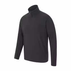 Mountain Warehouse Mens Camber II Half Zip Fleece Top - L, Black