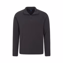 Mountain Warehouse Mens Camber II Half Zip Fleece Top - L, Black