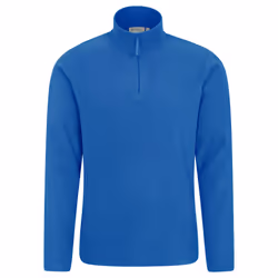 Mountain Warehouse Mens Camber II Half Zip Fleece Top - L, Blue