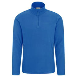 Mountain Warehouse Mens Camber II Half Zip Fleece Top - L, Blue