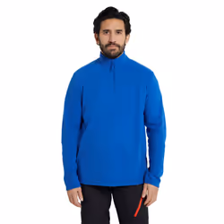 Mountain Warehouse Mens Camber II Half Zip Fleece Top - L, Blue