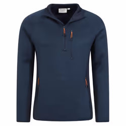 Mountain Warehouse Mens Treston Fleece Top - L, Navy