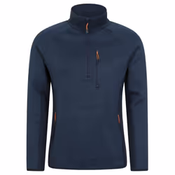 Mountain Warehouse Mens Treston Fleece Top - M, Navy