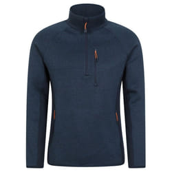 Mountain Warehouse Mens Treston Fleece Top - M, Navy