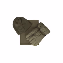 Mountain Warehouse Mens Hat Gloves And Scarf Set - L, Green