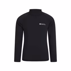 Mountain Warehouse Childrens/Kids Long-Sleeved Rash Top - 2-3 Years, Black