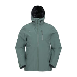 Mountain Warehouse Mens Bachill Three Layer Waterproof Jacket - M, Dark Green