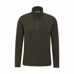 Mountain Warehouse Mens Ridge Half Zip Fleece Top - 4XL, Khaki