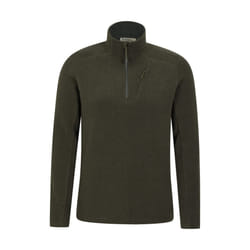 Mountain Warehouse Mens Ridge Half Zip Fleece Top - 4XL, Khaki