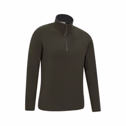 Mountain Warehouse Mens Ridge Half Zip Fleece Top - 4XL, Khaki