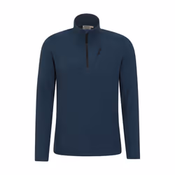 Mountain Warehouse Mens Ridge Half Zip Fleece Top - S, Blue