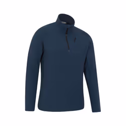 Mountain Warehouse Mens Ridge Half Zip Fleece Top - XS, Blue