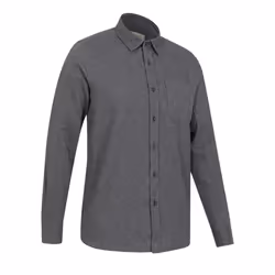 Mountain Warehouse Mens Bamford Melange Shirt - XS, Grey