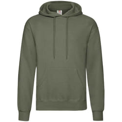 Fruit of the Loom Adults Unisex Classic Hooded Sweatshirt - 3XL, Classic Olive