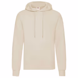 Fruit of the Loom Adults Unisex Classic Hooded Sweatshirt - L, Natural