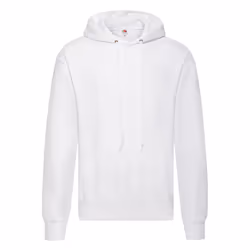 Fruit of the Loom Adults Unisex Classic Hooded Sweatshirt - L, White