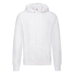 Fruit of the Loom Adults Unisex Classic Hooded Sweatshirt - L, White