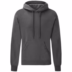 Fruit of the Loom Adults Unisex Classic Hooded Sweatshirt - M, Dark Grey