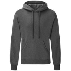 Fruit of the Loom Adults Unisex Classic Hooded Sweatshirt - M, Dark Grey