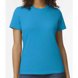 Gildan Womens/Ladies Soft Midweight T-Shirt - L, Sapphire Blue
