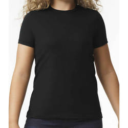 Gildan Womens/Ladies Soft Midweight T-Shirt - S, Pitch Black