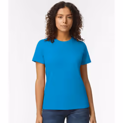 Gildan Womens/Ladies Soft Midweight T-Shirt - S, Sapphire Blue