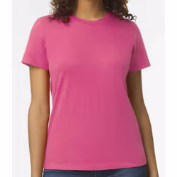 Gildan Womens/Ladies Soft Midweight T-Shirt - XL, Heliconia
