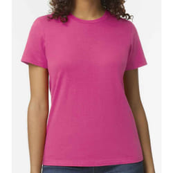 Gildan Womens/Ladies Soft Midweight T-Shirt - XL, Heliconia