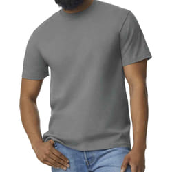 Gildan Mens Midweight Soft Touch T-Shirt - S, Graphite Heather