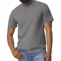 Gildan Mens Midweight Soft Touch T-Shirt - XXL, Graphite Heather