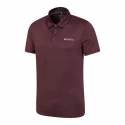 Mountain Warehouse Mens Deuce IsoCool Polo Shirt - XS, Dusky Wine