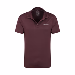 Mountain Warehouse Mens Deuce IsoCool Polo Shirt - XS, Dusky Wine