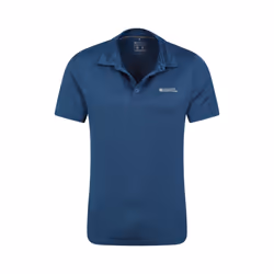 Mountain Warehouse Mens Deuce IsoCool Polo Shirt - XXL, Dark Blue