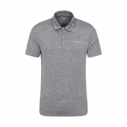 Mountain Warehouse Mens Deuce IsoCool Polo Shirt - L, Grey