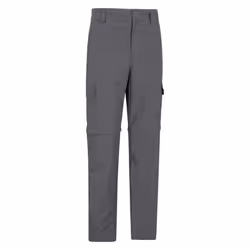 Mountain Warehouse Mens Explore Convertible Trousers - 40R, Grey