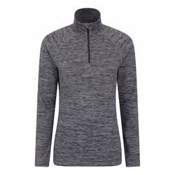 Mountain Warehouse Womens/Ladies Bend & Stretch Half Zip Midlayer - 14 UK, Black