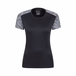 Mountain Warehouse Womens/Ladies Pro Reflective Running T-Shirt - 6 UK, Black