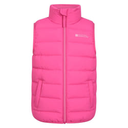 Mountain Warehouse Childrens/Kids Rocko Plain Padded Gilet - 3-4 Years, Pink