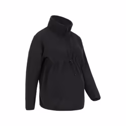 Mountain Warehouse Womens/Ladies Cosy Sherpa Half Zip Maternity Fleece Top - 22 UK, Black