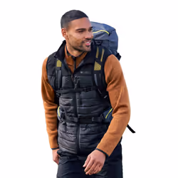 Mountain Warehouse Mens Turbine II Hybrid Padded Gilet - XS, Black