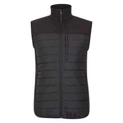 Mountain Warehouse Mens Turbine II Hybrid Padded Gilet - XL, Black