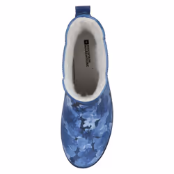 Mountain Warehouse Womens/Ladies Floral Rubber Wellington Boots - 4 UK, Dark Blue