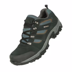 Mountain Warehouse Mens Voyage Suede Waterproof Walking Shoes - 6 UK, Black