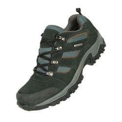 Mountain Warehouse Mens Voyage Suede Waterproof Walking Shoes - 6 UK, Black