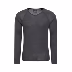 Mountain Warehouse Mens Merino Wool V Neck Base Layer Top - XXS, Grey